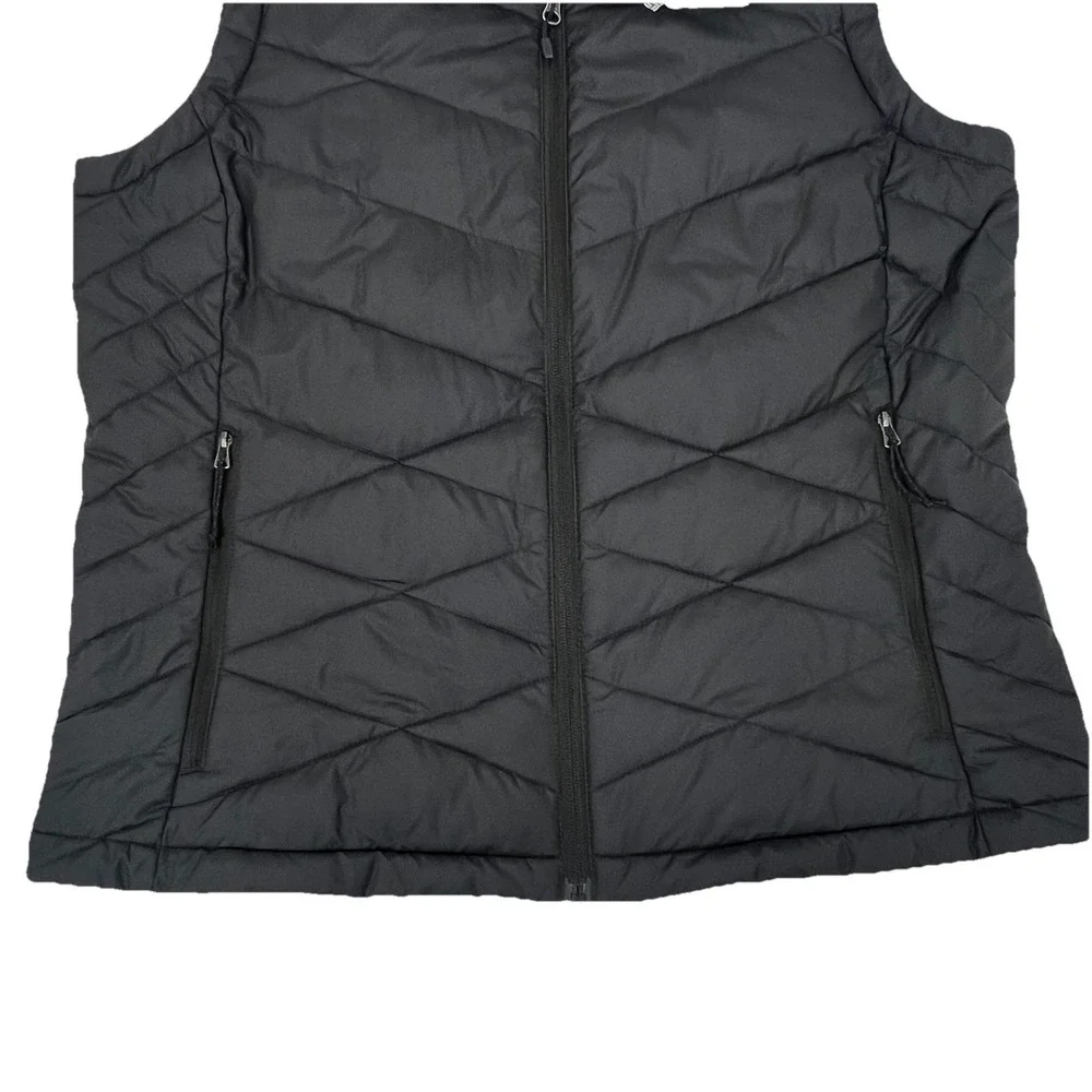 Columbia Omni Heat Insulated Puffer Vest Womens XL Black Lightweight Outdoor - Picture 3 of 11